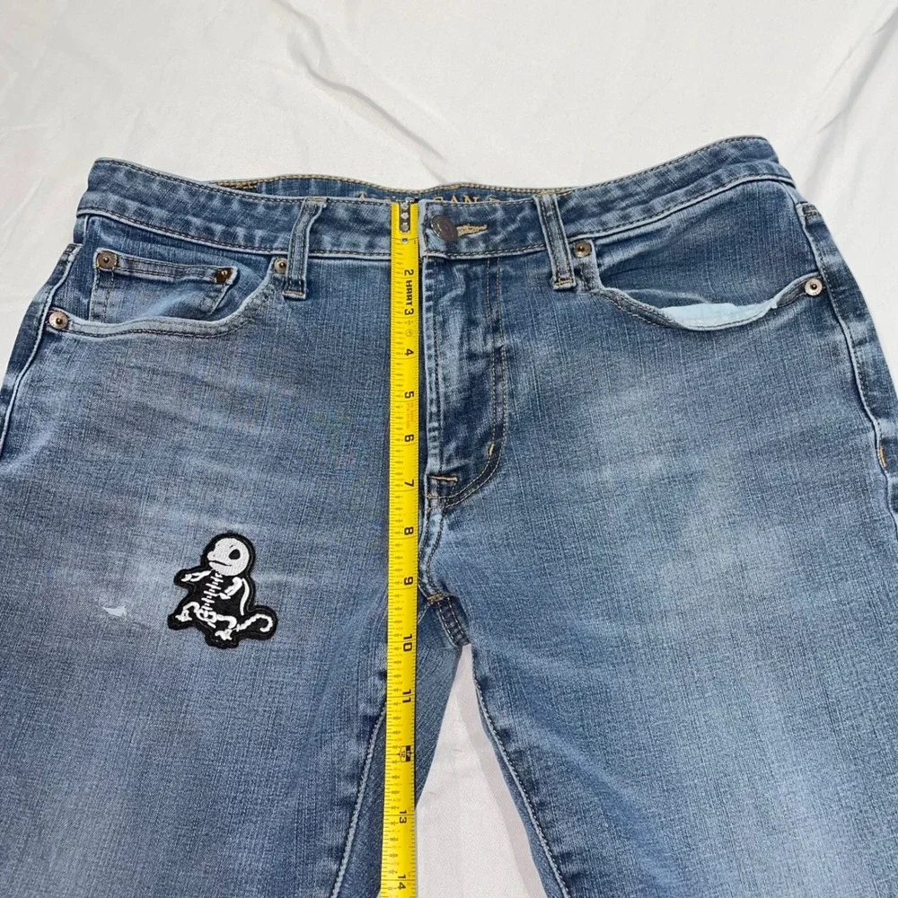 American Eagle Original Boot 360 Extreme Flex Jeans Blue Patch 33x32 Mens